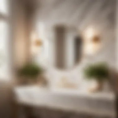 Elegant Bathroom Tile Refinished to Resemble Luxurious Marble Refinished bathroom tile with marble effect