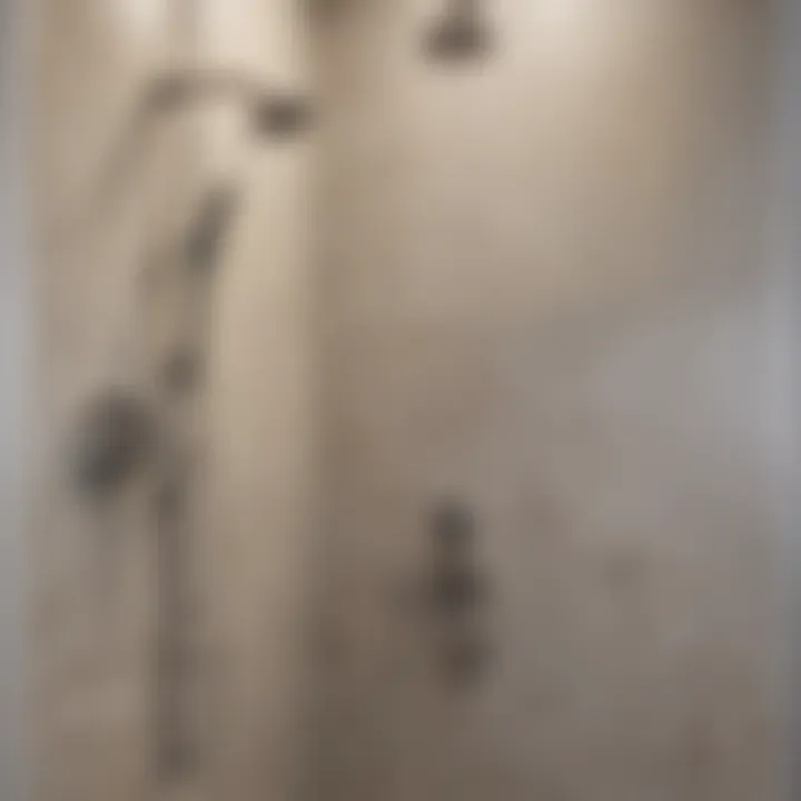 Finished shower with newly installed wall panels, highlighting design and cleanliness.