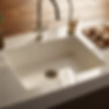 Final touches to enhance the appearance of a resurfaced sink