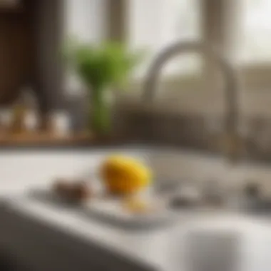 Tools and materials for resurfacing a kitchen sink
