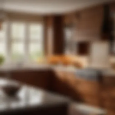 Painting the kitchen cabinet with precision