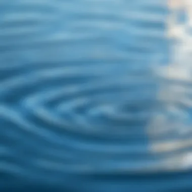 Ripples in water symbolizing infinity