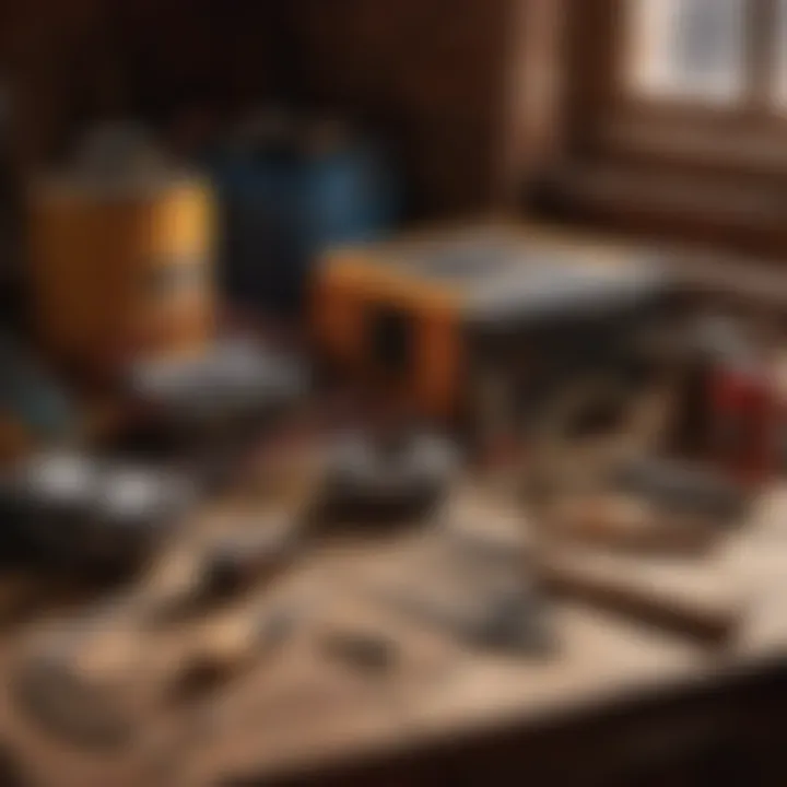 Illustration of tools and materials needed for running electricity to shed