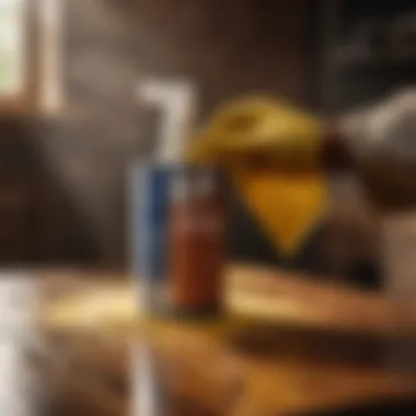 Safe handling of chemical paint remover for wood