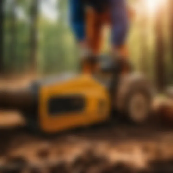 Safety gear and precautions for operating a stump grinder