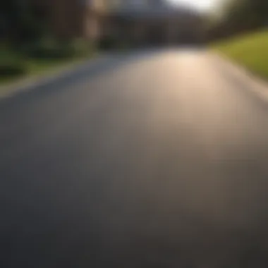 Driveway Before and After Sealcoating Before and after comparison of sealcoated driveway