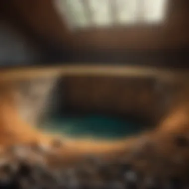 Illustration of a septic chamber location
