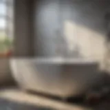 Tools and materials needed for bathtub setting