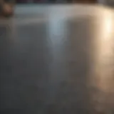 Garage floor before sealing