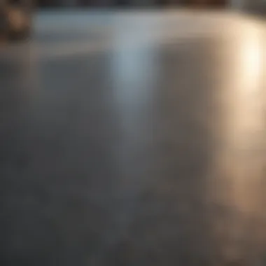 Garage floor before sealing