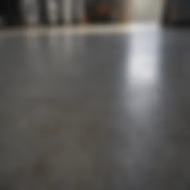 Maintenance of sealed garage floor