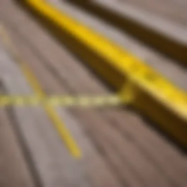 Close-up of siding materials and measuring tape