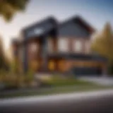 Exterior of a modern house with new siding
