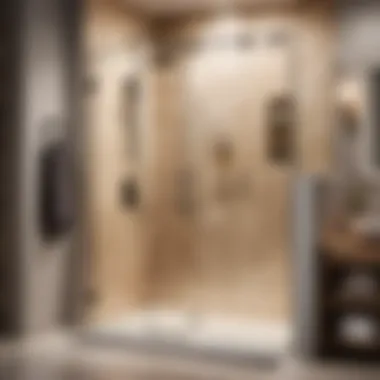 Skilled craftsman installing frameless shower door