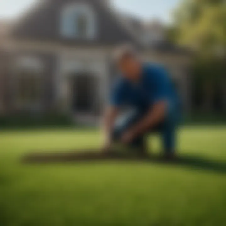 Skilled labor for efficient sod installation