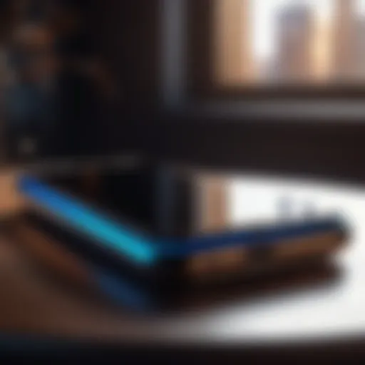 Sleek design of a high-end smartphone