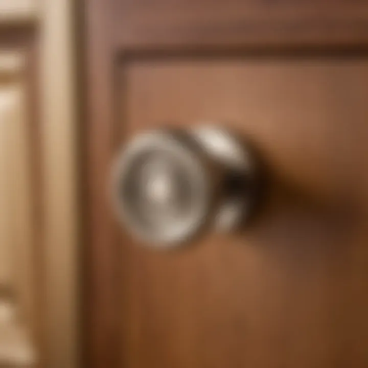 Sleek Shaker Cabinet Knob in Brushed Nickel