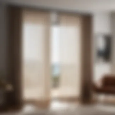 Sleek Sliding Door Drapery Design Sleek Sliding Door Drapery Design