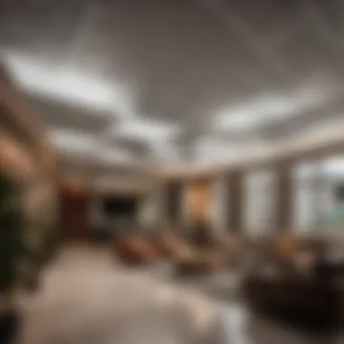 Customizable Drop Ceiling Panels in Modern Space Customizable drop ceiling panels in modern space