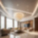 Elegant suspended ceiling design