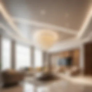 Elegant suspended ceiling design