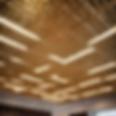 Luxurious Metallic Drop Ceiling Tiles Luxurious metallic drop ceiling tiles