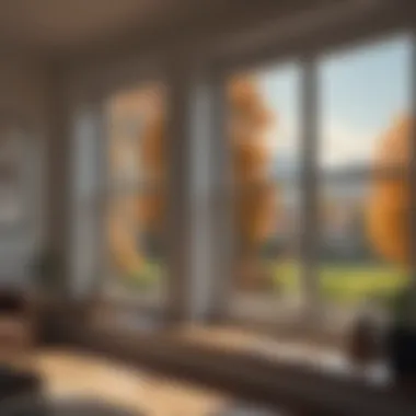 Illustration comparing sound transmission levels between single and dual pane windows