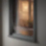 Illustration of sound waves penetrating a single pane window