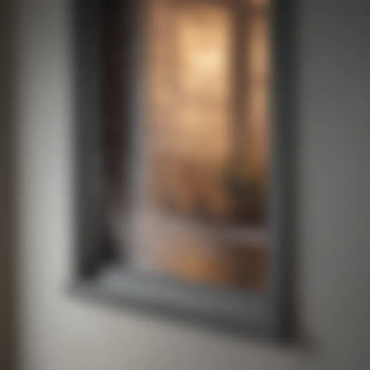 Illustration of sound waves penetrating a single pane window