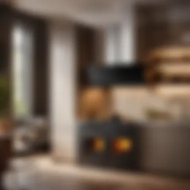 Space-saving solution with in-cabinet stove