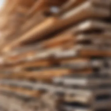 Stack of Building Materials for Construction Stack of building materials for construction