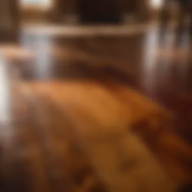 Staining hardwood floors process