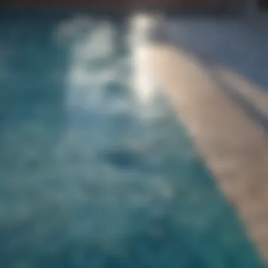 Understanding Pool Contaminants Close-up of pool water with contaminants visible