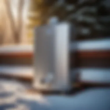 Outdoor tankless water heater with frost protection system