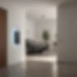 Modern home with Tesla Powerwall installation