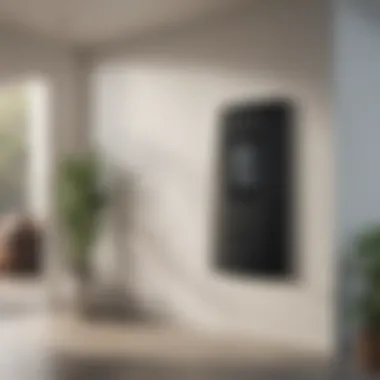 Tesla Powerwall displayed in sustainable living environment