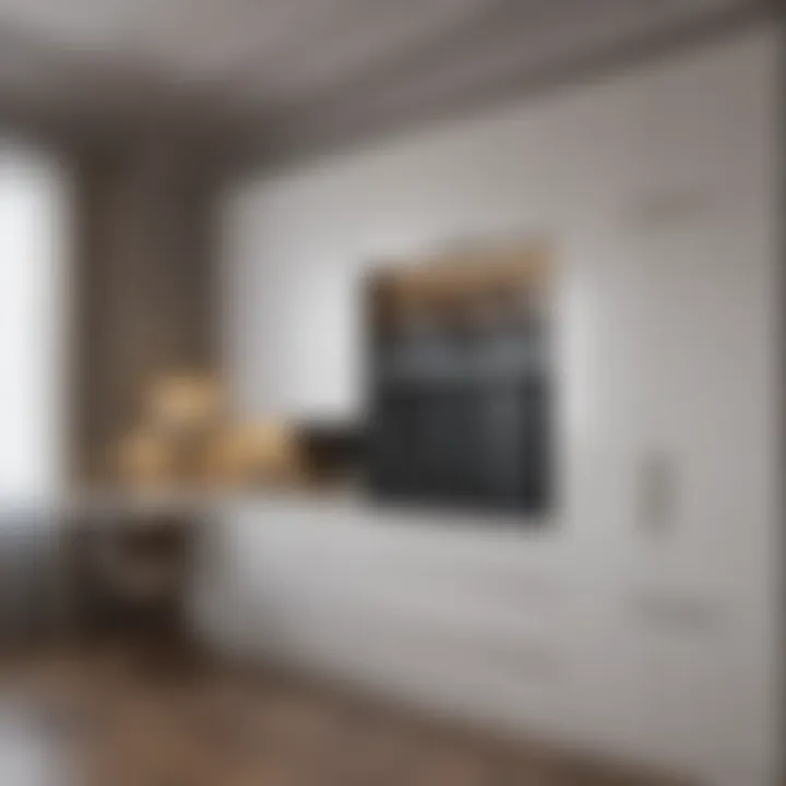 Detailed plan and measurement for cabinet placement