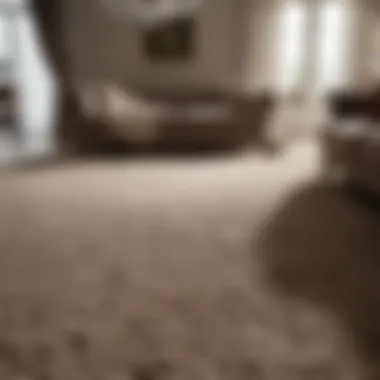 A Stunning Wool Carpet in Home Decor Luxurious wool carpet in a well-lit living space