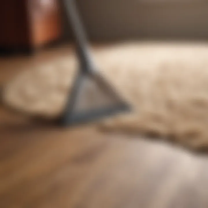 Eco-Friendly Cleaning Solutions for Wool Carpets Natural carpet cleaning products on a wooden surface