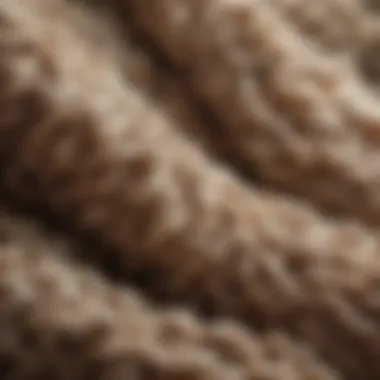 Understanding Wool Fiber Texture Close-up view of wool fibers showcasing their texture