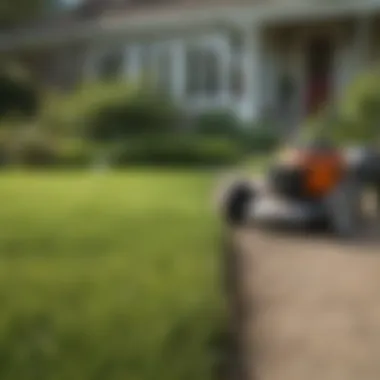 DIY vs Professional Lawn Care Side-by-side comparison of DIY lawn care vs professional services