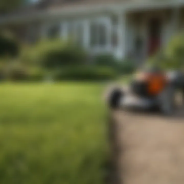 DIY vs Professional Lawn Care Side-by-side comparison of DIY lawn care vs professional services