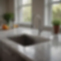 Elegant undermount sink in a contemporary kitchen setting