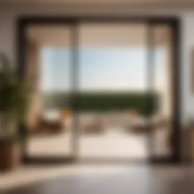 Seamless Interior Blend Stylish sliding patio door blending seamlessly with interior decor
