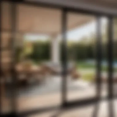 Enhanced Outdoor Living Space Functional sliding patio door enhancing outdoor living space