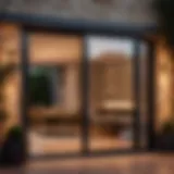 Modern sliding patio door with sleek design