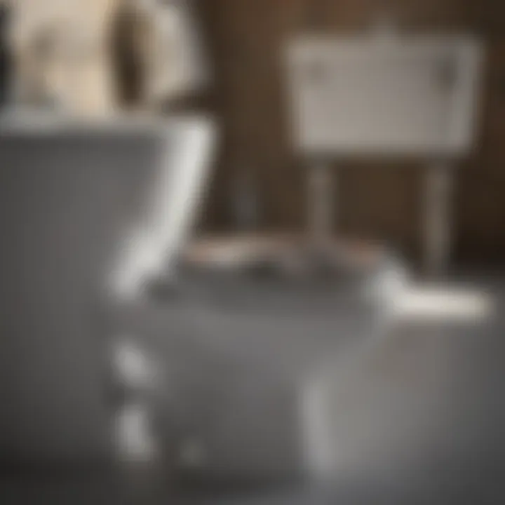Close-up of toilet installation tools and materials for a seamless setup