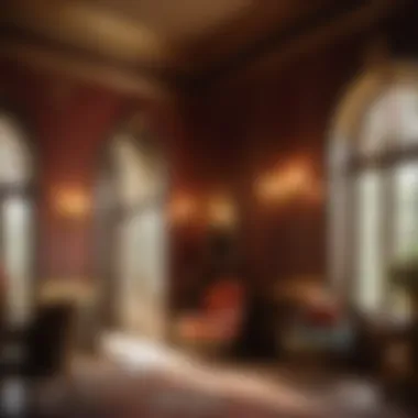 Traditional decor with classic trim color