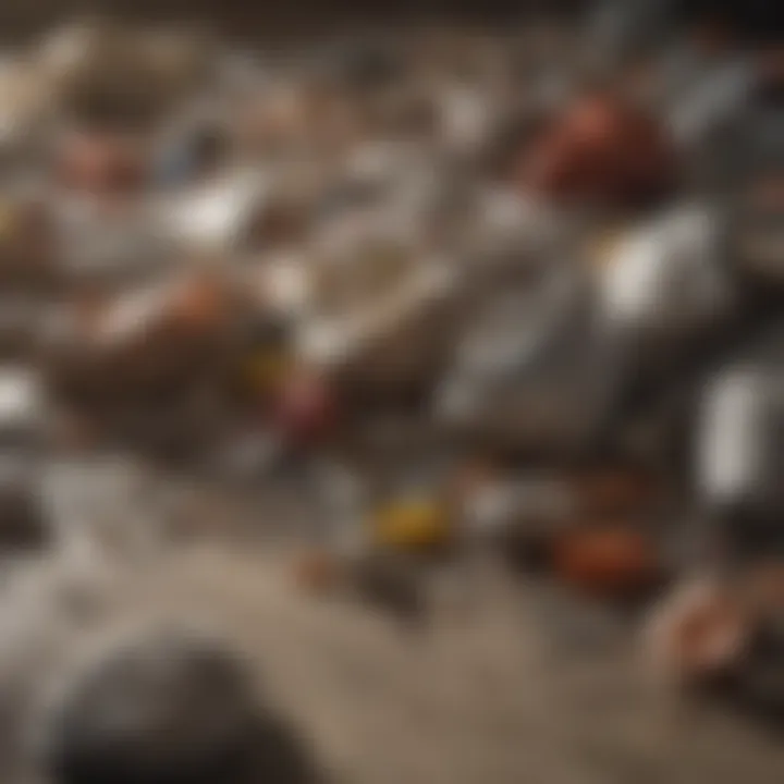 A geographical map showing regional trash removal cost variations