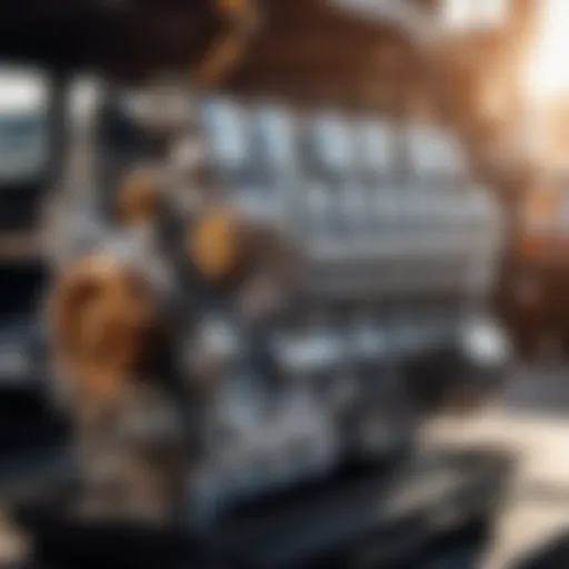 Elegant car engine part replacement
